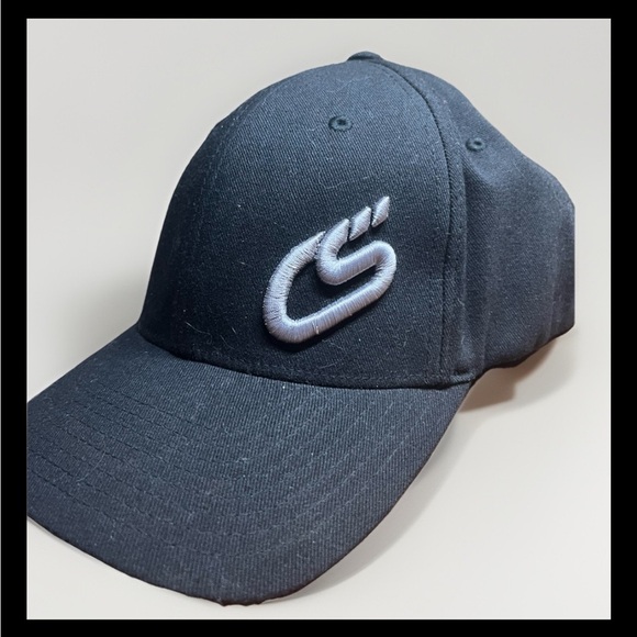CorkSport Flexfit Hat Black Silver Embroidered L/XL - Picture 3 of 7